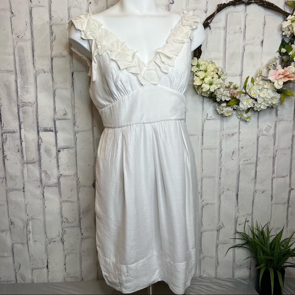 BCBG Maxazria white Kerry cocktail party dress NWOT
